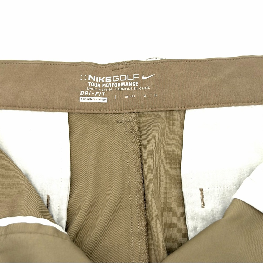 Nike Men's Tour Performance Dri-Fit Golf Pants Size 36 x 32 36/32 Khaki Brown - Picture 3 of 4